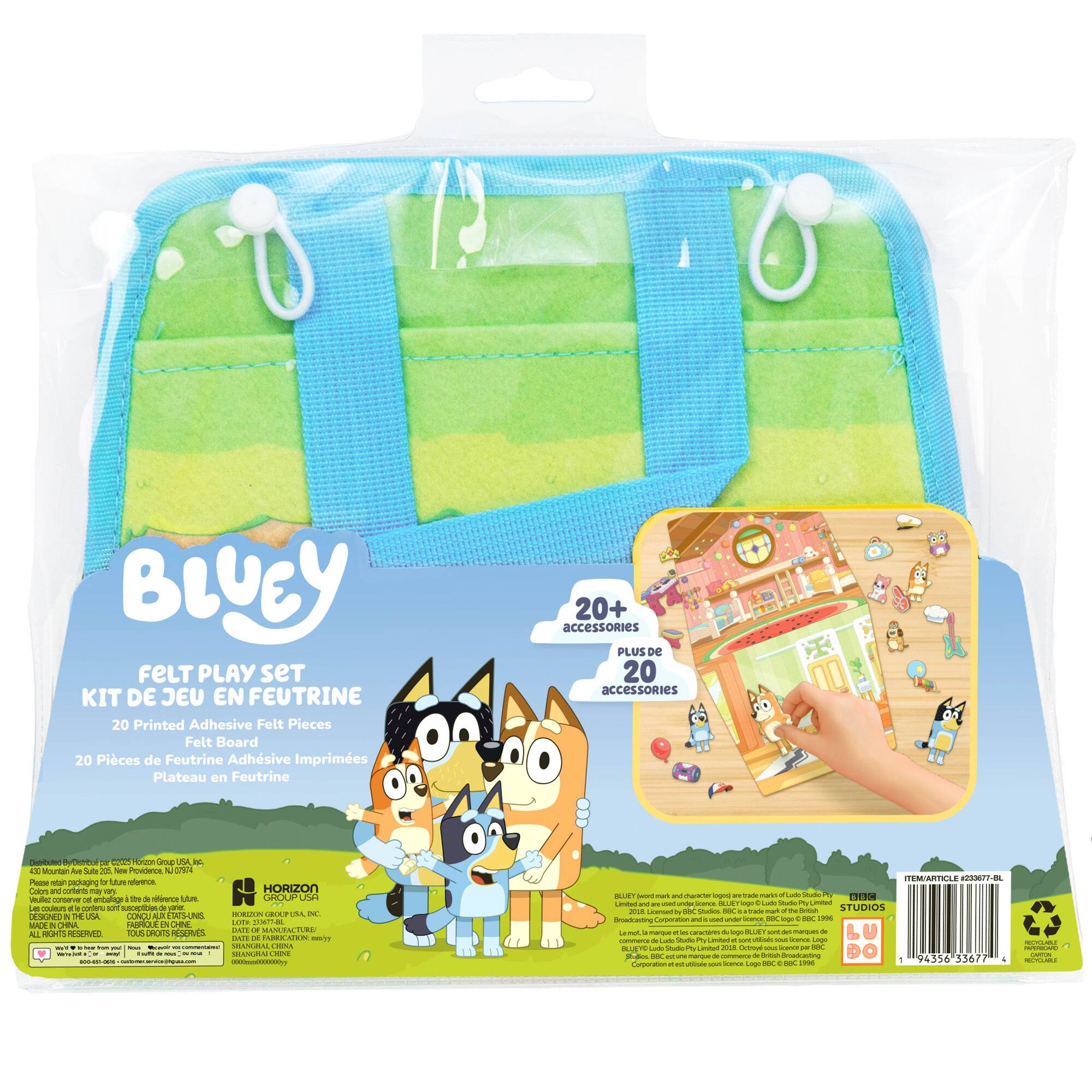 Bluey Felt Play Set
